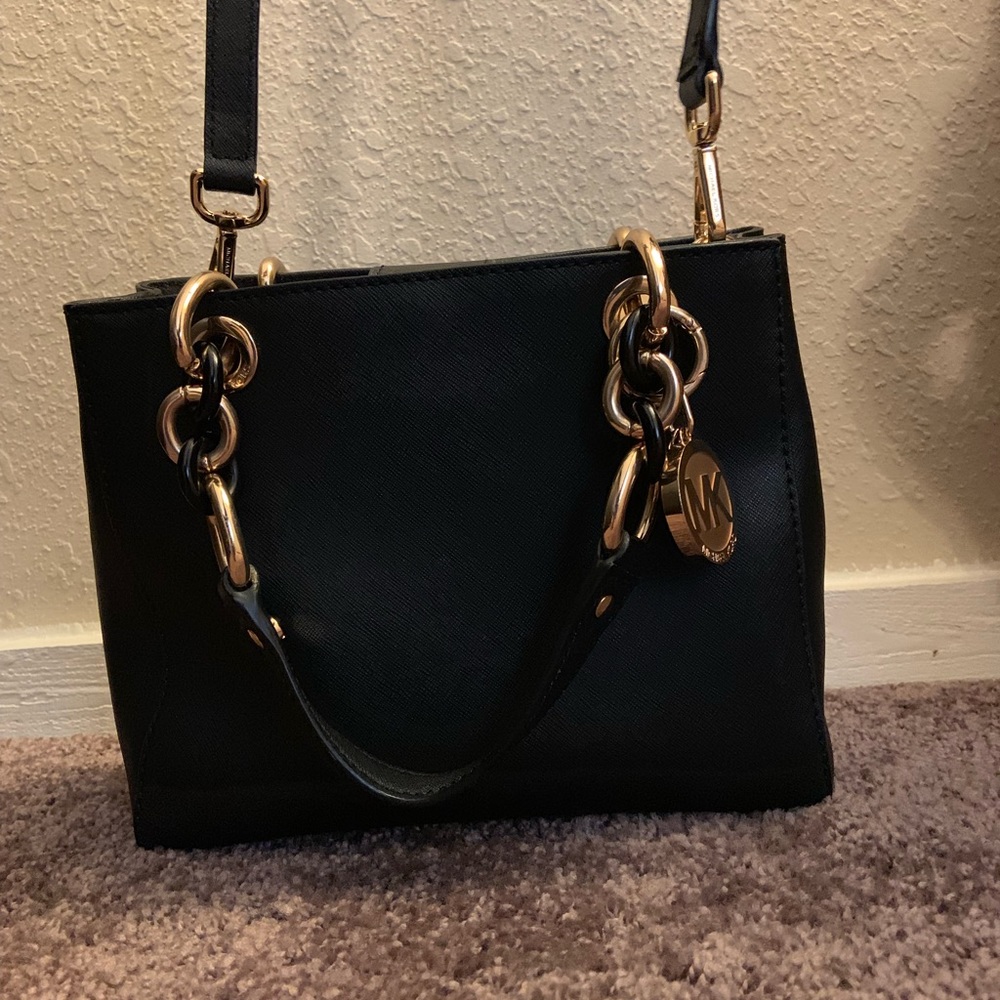 Michael Kors Small Cynthia Leather Satchel